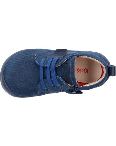 Schuhe für Junge KICKERS 858401-10 WAZZAP CUIR NAPPA 103 MARINE JEANS