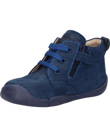 Schuhe für Junge KICKERS 858401-10 WAZZAP CUIR NAPPA 103 MARINE JEANS
