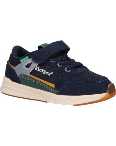 Sapatilhas de Menino KICKERS 910830-30 KIFUJIN 103 MARINE VERT JAU