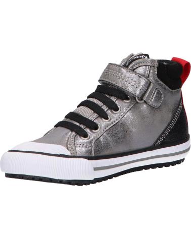 Botins de Menino KICKERS 915780-30 GECKIRA HI 16 ARGENT GLITTER