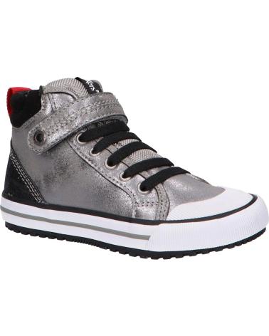 Botins de Menino KICKERS 915780-30 GECKIRA HI 16 ARGENT GLITTER
