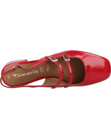 SAPATOS DE SALÃO EM VERNIZ TAMARIS MODELO 29510 44 VERMELHO REDPTN REDPTN