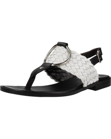 PLUMERS SANDALIAS PLUMERS MODELO 3886P CON TIRA TRENZADA NEGRO