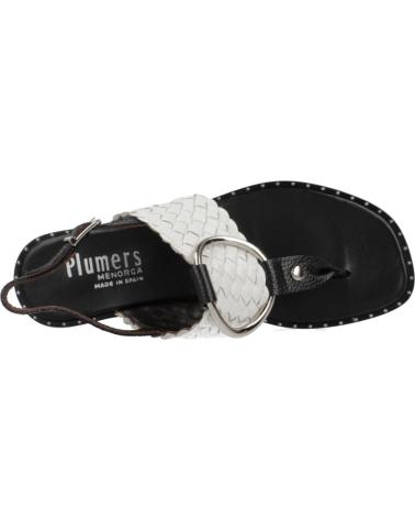 PLUMERS SANDALIAS PLUMERS MODELO 3886P CON TIRA TRENZADA NEGRO