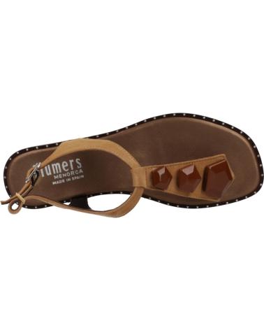 PLUMERS SANDALIAS PLANAS PLUMERS MODELO 3891P CON ADORNOS CUERO