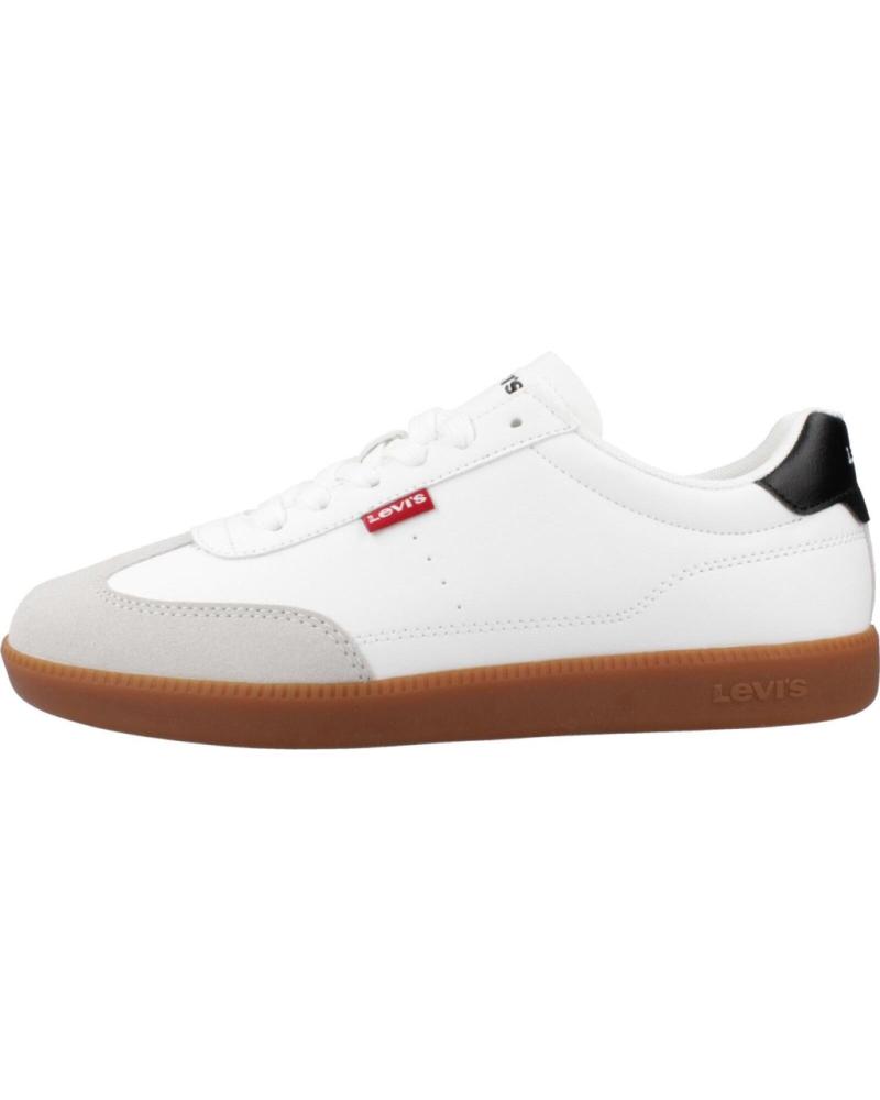 LEVIS JACKSON WHITE SNEAKERS WITH GUM SOLE - REF. VJAC0021S BLANCO