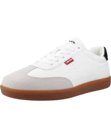 LEVIS JACKSON WHITE SNEAKERS WITH GUM SOLE - REF. VJAC0021S BLANCO
