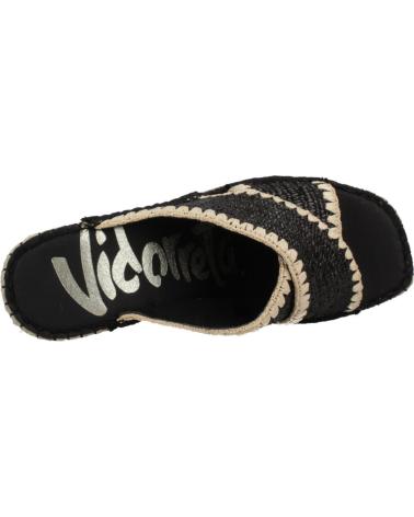 Sandali per Donna VIDORRETA ALPARGATAS MUJER MODELO 79900RLMO COLOR NEGRO