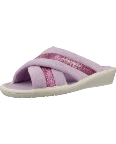 Pantufas-De-Mujer-NORDIKAS-ZAPATILLAS-HOGAR-MUJER-MODELO-TOP-LINE-COLOR-VIOLETA-LILA