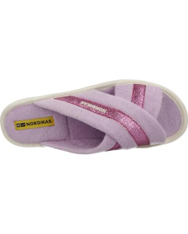 Pantufas-De-Mujer-NORDIKAS-ZAPATILLAS-HOGAR-MUJER-MODELO-TOP-LINE-COLOR-VIOLETA-LILA