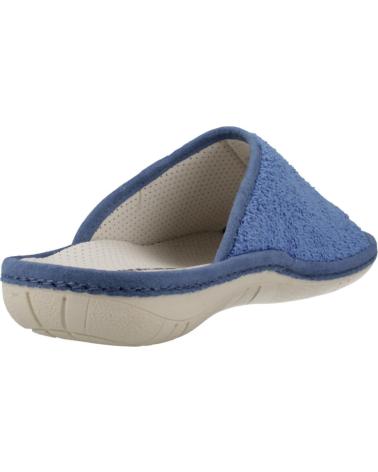 NORDIKAS ZAPATILLAS HOGAR MUJER MODELO RIZO COLOR AZUL ZAFIRO
