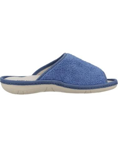 NORDIKAS ZAPATILLAS HOGAR MUJER MODELO RIZO COLOR AZUL ZAFIRO