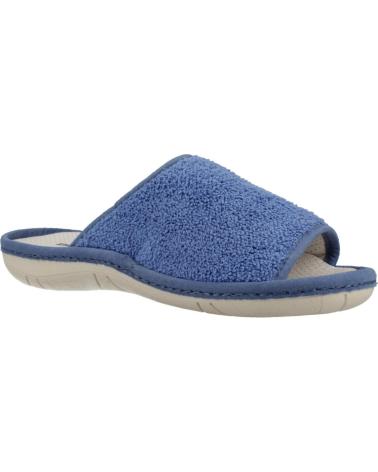 NORDIKAS ZAPATILLAS HOGAR MUJER MODELO RIZO COLOR AZUL ZAFIRO