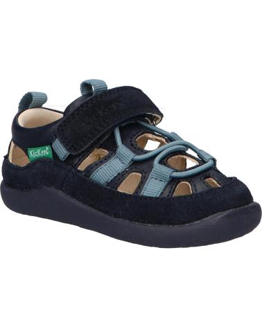 Sandali per Bambino KICKERS 1201320-10-0 KICK FRONY SUEDE CRSHEEP CR BURNISH 10 MARINE