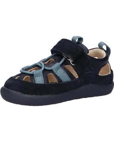 Sandali per Bambino KICKERS 1201320-10-0 KICK FRONY SUEDE CRSHEEP CR BURNISH 10 MARINE