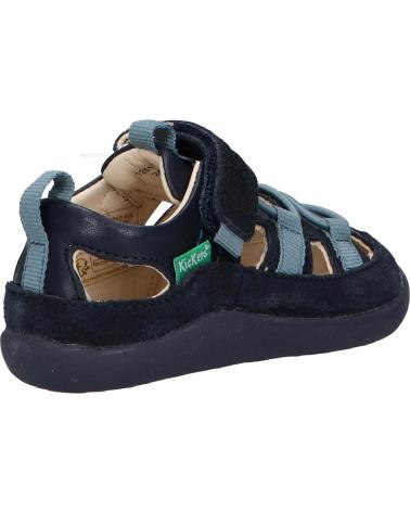 Sandali per Bambino KICKERS 1201320-10-0 KICK FRONY SUEDE CRSHEEP CR BURNISH 10 MARINE