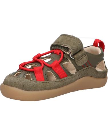 Sandali per Bambino KICKERS 1201320-10-0 KICK FRONY SUEDE CRSHEEP CR BURNISH 20 KAKI