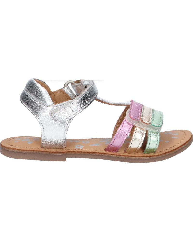 Sandalen für Mädchen KICKERS 1202380-30-0 DIAMANTO SHEEP METAL 165 ARGENT MULTICO