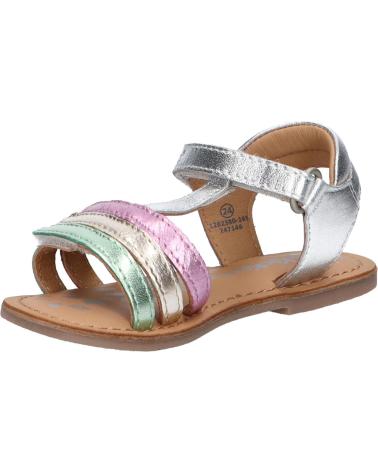 Sandalen für Mädchen KICKERS 1202380-30-0 DIAMANTO SHEEP METAL 165 ARGENT MULTICO