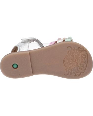 Sandalen für Mädchen KICKERS 1202380-30-0 DIAMANTO SHEEP METAL 165 ARGENT MULTICO