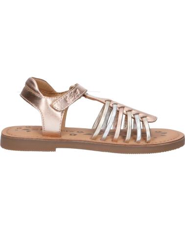 Sandalen für Mädchen KICKERS 1215861-30-0 KICK PRELLA SHEEP METAL 151 OR ROSE MULTICO