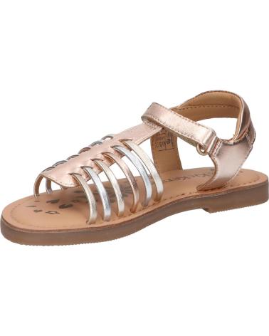Sandalen für Mädchen KICKERS 1215861-30-0 KICK PRELLA SHEEP METAL 151 OR ROSE MULTICO