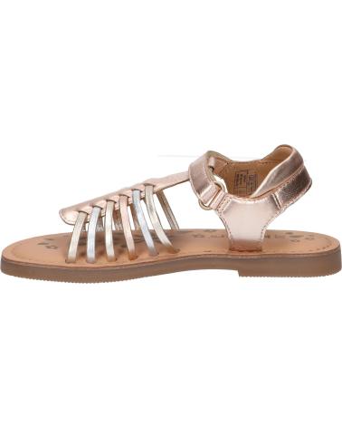 Sandalen für Mädchen KICKERS 1215861-30-0 KICK PRELLA SHEEP METAL 151 OR ROSE MULTICO