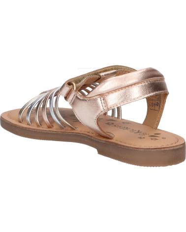 Sandalen für Mädchen KICKERS 1215861-30-0 KICK PRELLA SHEEP METAL 151 OR ROSE MULTICO