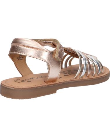 Sandalen für Mädchen KICKERS 1215861-30-0 KICK PRELLA SHEEP METAL 151 OR ROSE MULTICO