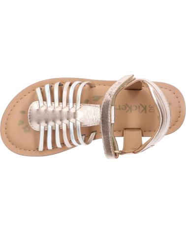 Sandalen für Mädchen KICKERS 1215861-30-0 KICK PRELLA SHEEP METAL 151 OR ROSE MULTICO