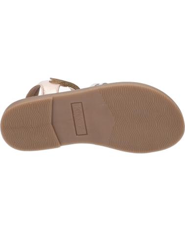 Sandalen für Mädchen KICKERS 1215861-30-0 KICK PRELLA SHEEP METAL 151 OR ROSE MULTICO