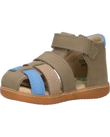 Sandali per Bambino KICKERS 1217840-10-0 KICK POD NUBUCK 20 KAKI