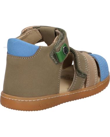 Sandali per Bambino KICKERS 1217840-10-0 KICK POD NUBUCK 20 KAKI