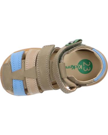 Sandali per Bambino KICKERS 1217840-10-0 KICK POD NUBUCK 20 KAKI