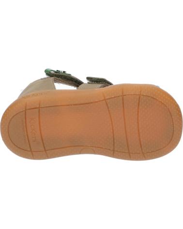 Sandali per Bambino KICKERS 1217840-10-0 KICK POD NUBUCK 20 KAKI