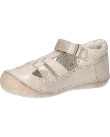 Sandalen für Mädchen KICKERS 927896-10 SUSHY COW SSPL-23-058 113 BEIGE CHAMPAGNE