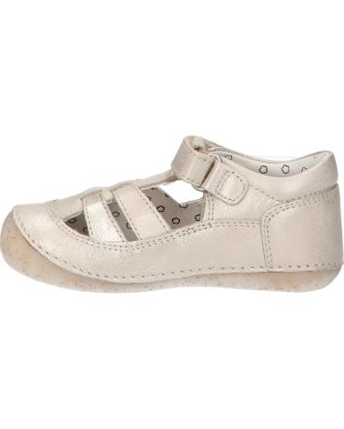 Sandalen für Mädchen KICKERS 927896-10 SUSHY COW SSPL-23-058 113 BEIGE CHAMPAGNE