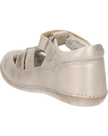 Sandalen für Mädchen KICKERS 927896-10 SUSHY COW SSPL-23-058 113 BEIGE CHAMPAGNE
