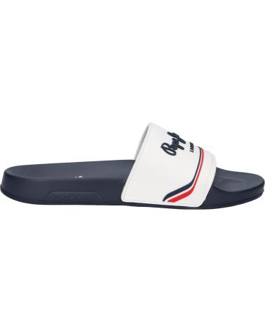 Zehansandalen für Herren PEPE JEANS PMS70160 SLIDER ORIGIN M 800WHITE
