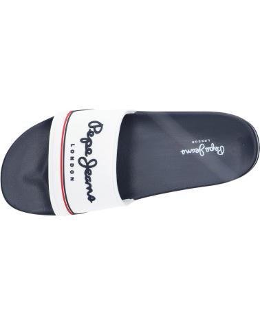 Zehansandalen für Herren PEPE JEANS PMS70160 SLIDER ORIGIN M 800WHITE