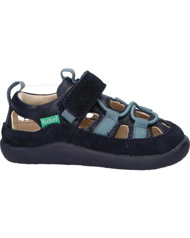 Sandali per Bambino KICKERS 1201320-10-0 KICK FRONY SUEDE CRSHEEP CR BURNISH 10 MARINE