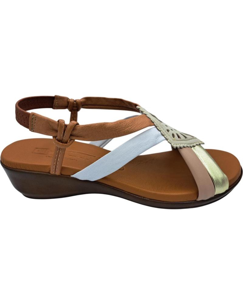Sandales pour Femme DIGO DIGO SANDALIA DE PIEL TUBULAR MARRóN