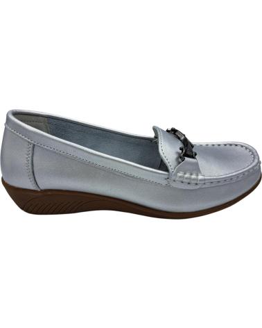 Zapatos de Mujer CALZADOMANIA MOCASIN SENORA PIEL PLATA