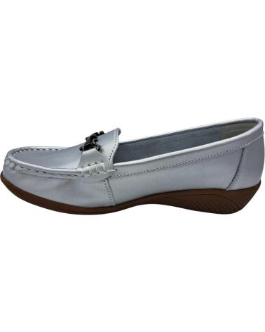 Sapatos de Mulher CALZADOMANIA MOCASIN SENORA PIEL PLATA