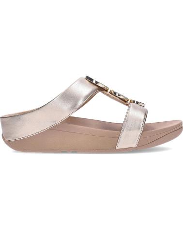 Sapatos de Mulher FITFLOP SANDALIAS PLANAS MUJER HALO BEAD-CIRCLE BEIG BEIGE