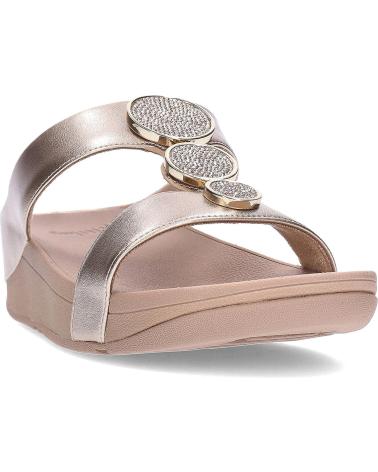 Sapatos de Mulher FITFLOP SANDALIAS PLANAS MUJER HALO BEAD-CIRCLE BEIG BEIGE