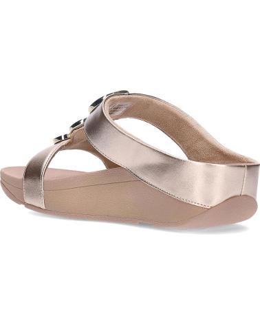 Sapatos de Mulher FITFLOP SANDALIAS PLANAS MUJER HALO BEAD-CIRCLE BEIG BEIGE