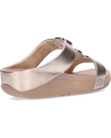 Sapatos de Mulher FITFLOP SANDALIAS PLANAS MUJER HALO BEAD-CIRCLE BEIG BEIGE