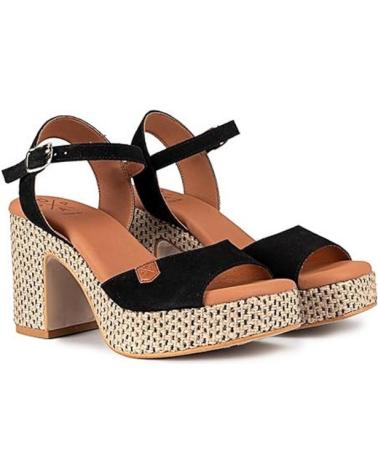 Woman shoes POPA SANDALIAS DE TACON MUJER MARSELLA NEGRO NEGRO