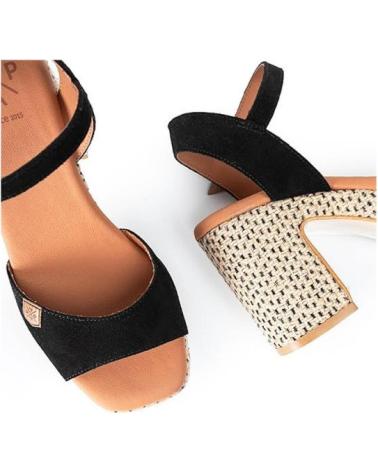 Woman shoes POPA SANDALIAS DE TACON MUJER MARSELLA NEGRO NEGRO